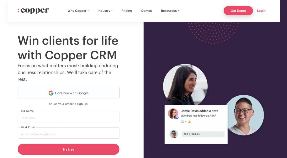 Copper CRM
