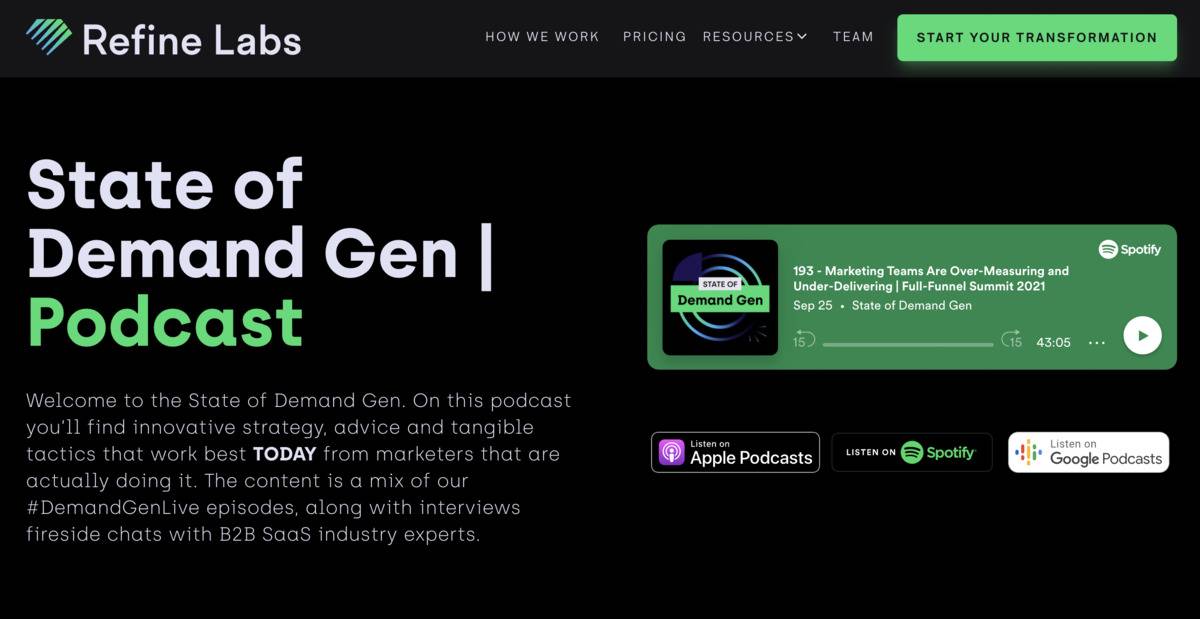 State of Demand Gen podcast