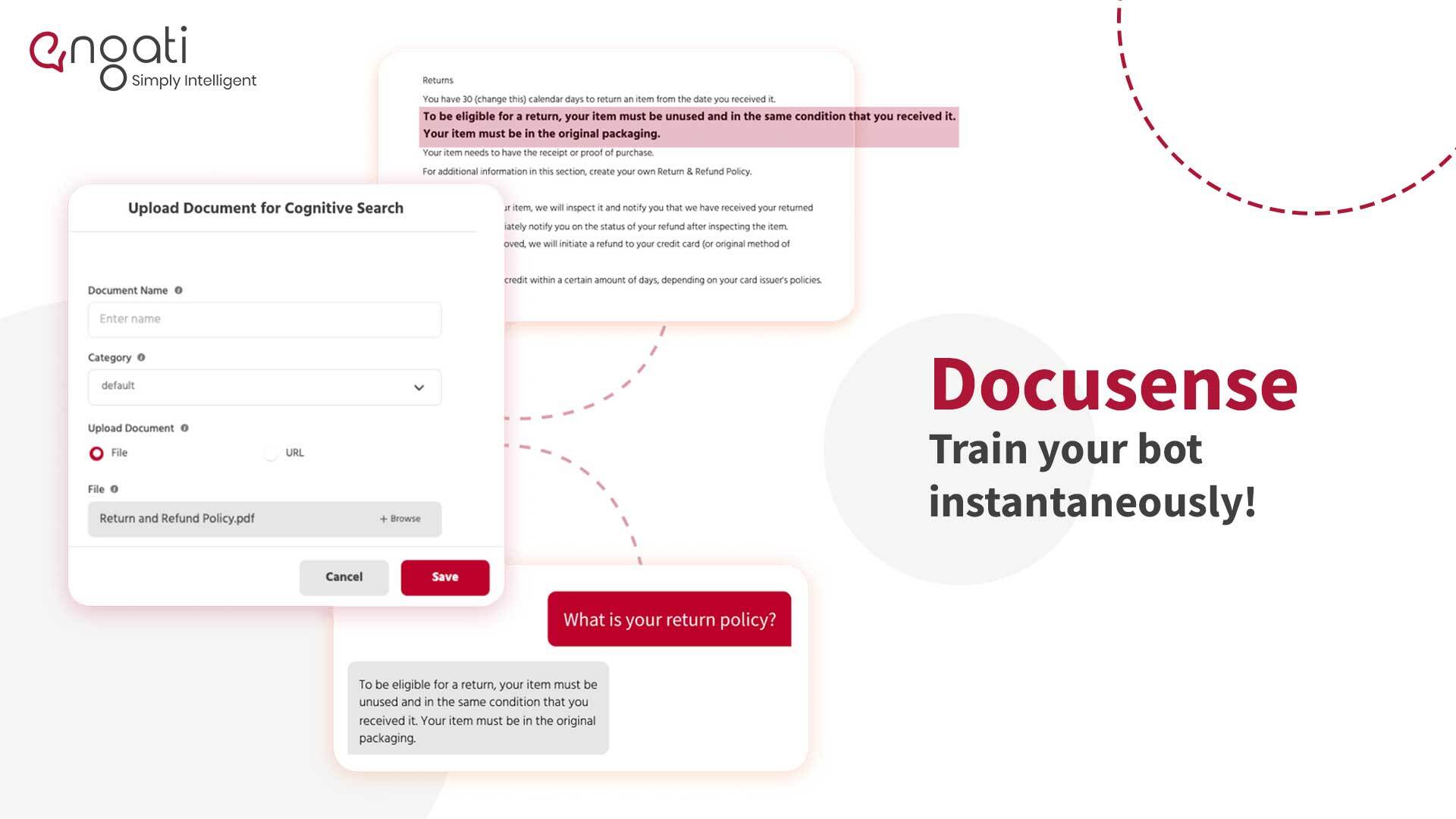 Engati Docusense - Chatbot training