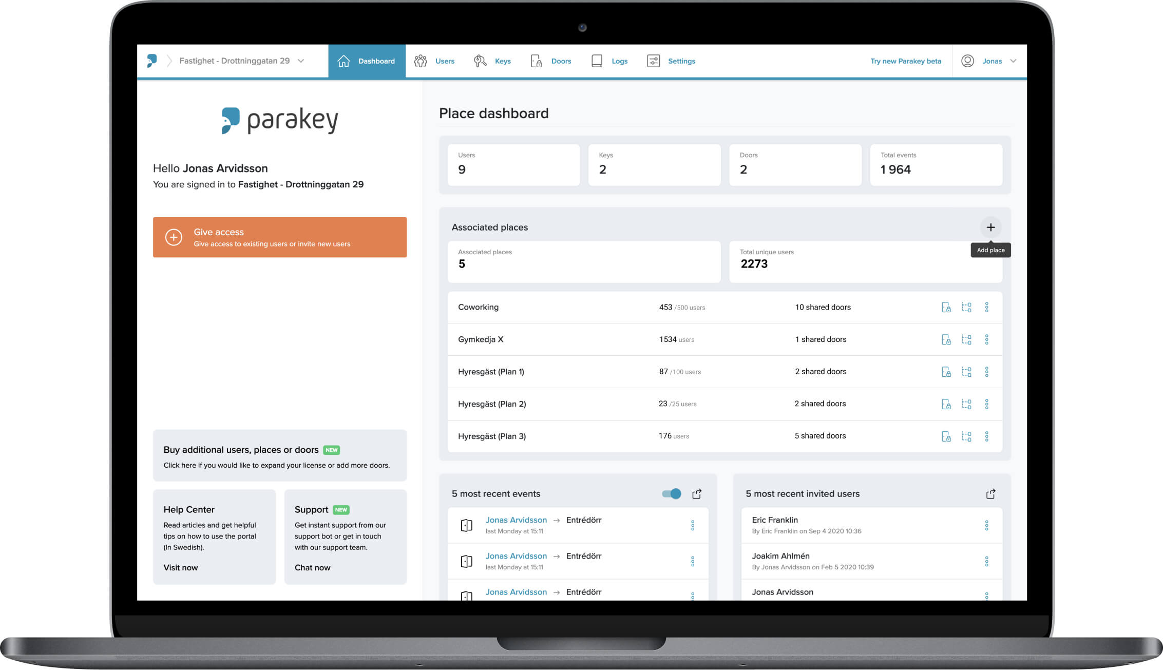 Parakey Web Portal