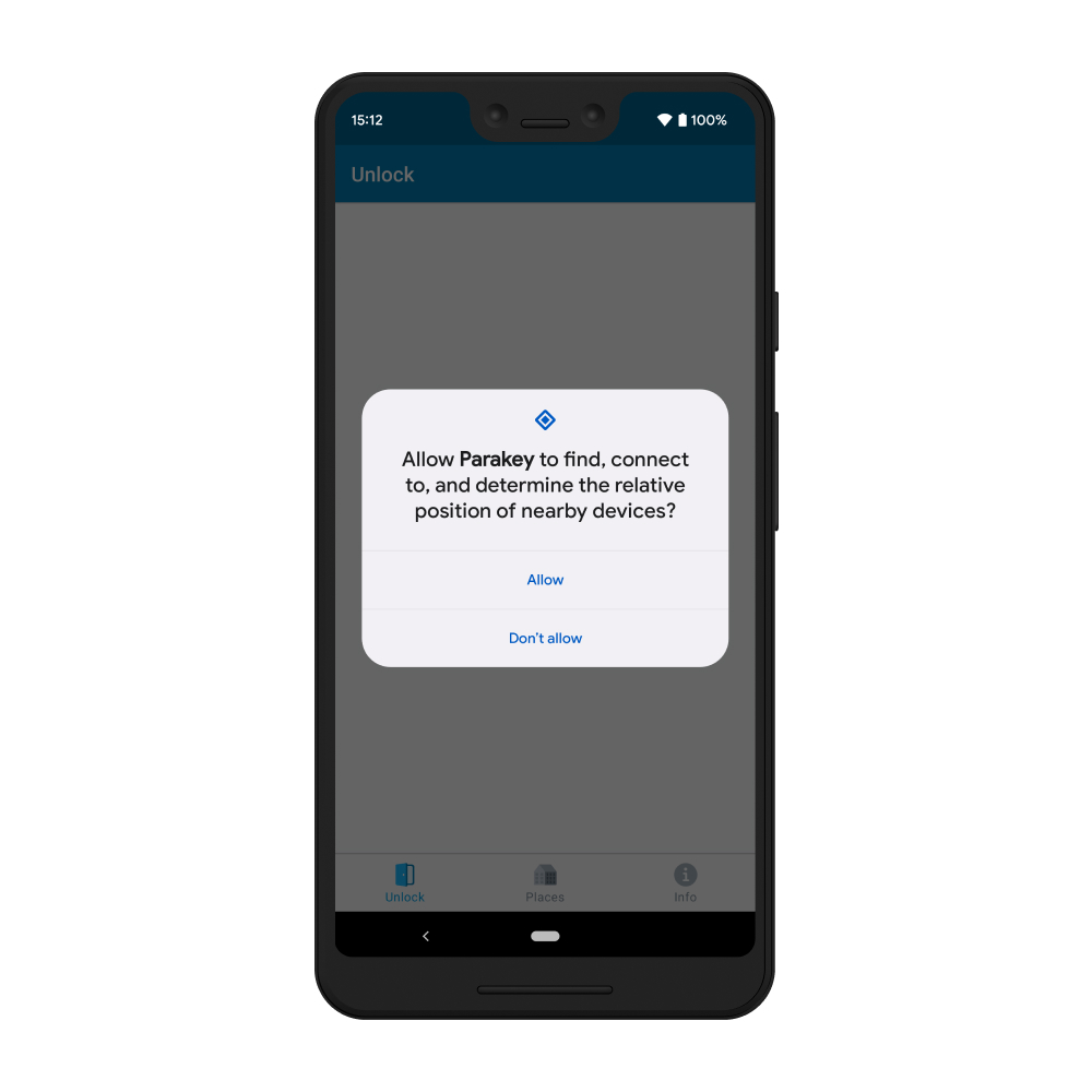 Allow Parakey to find, connect to and determine the relative position of nearby devices on Android
