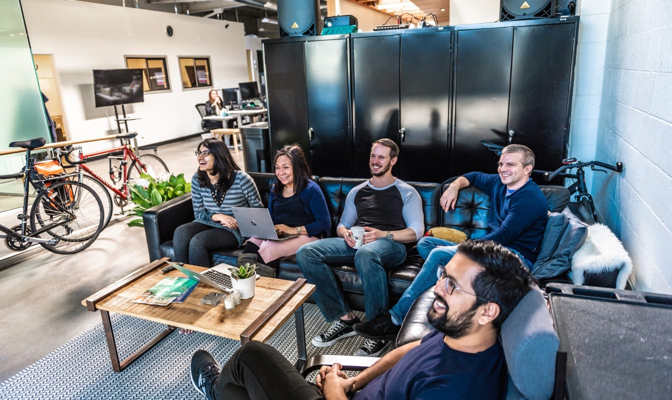 UpGuard team in meeting