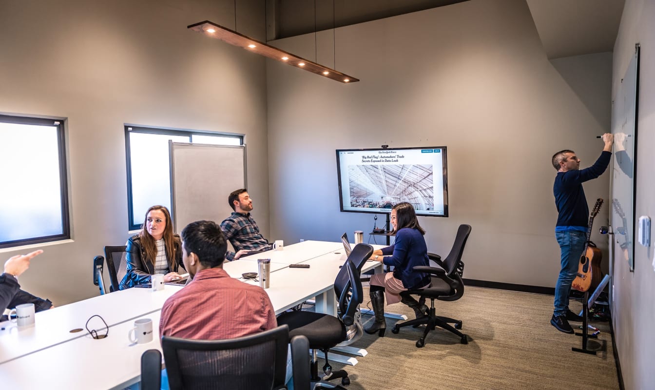 UpGuard team in meeting
