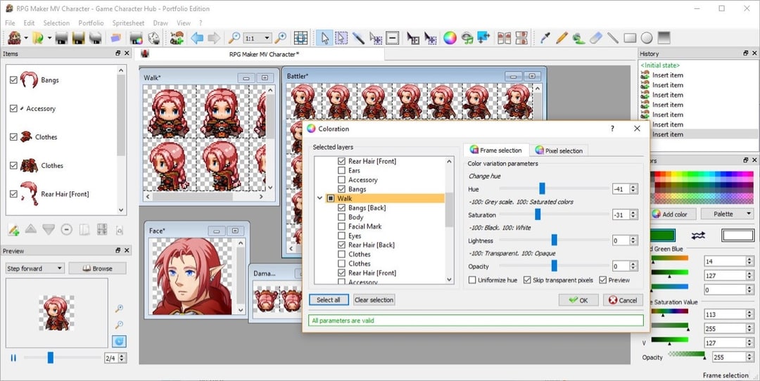 Game Character Hub Portfolio Edition RPG Maker Create Your Own Game!