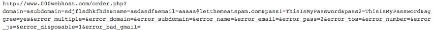 Form validation exception passed in plaintext