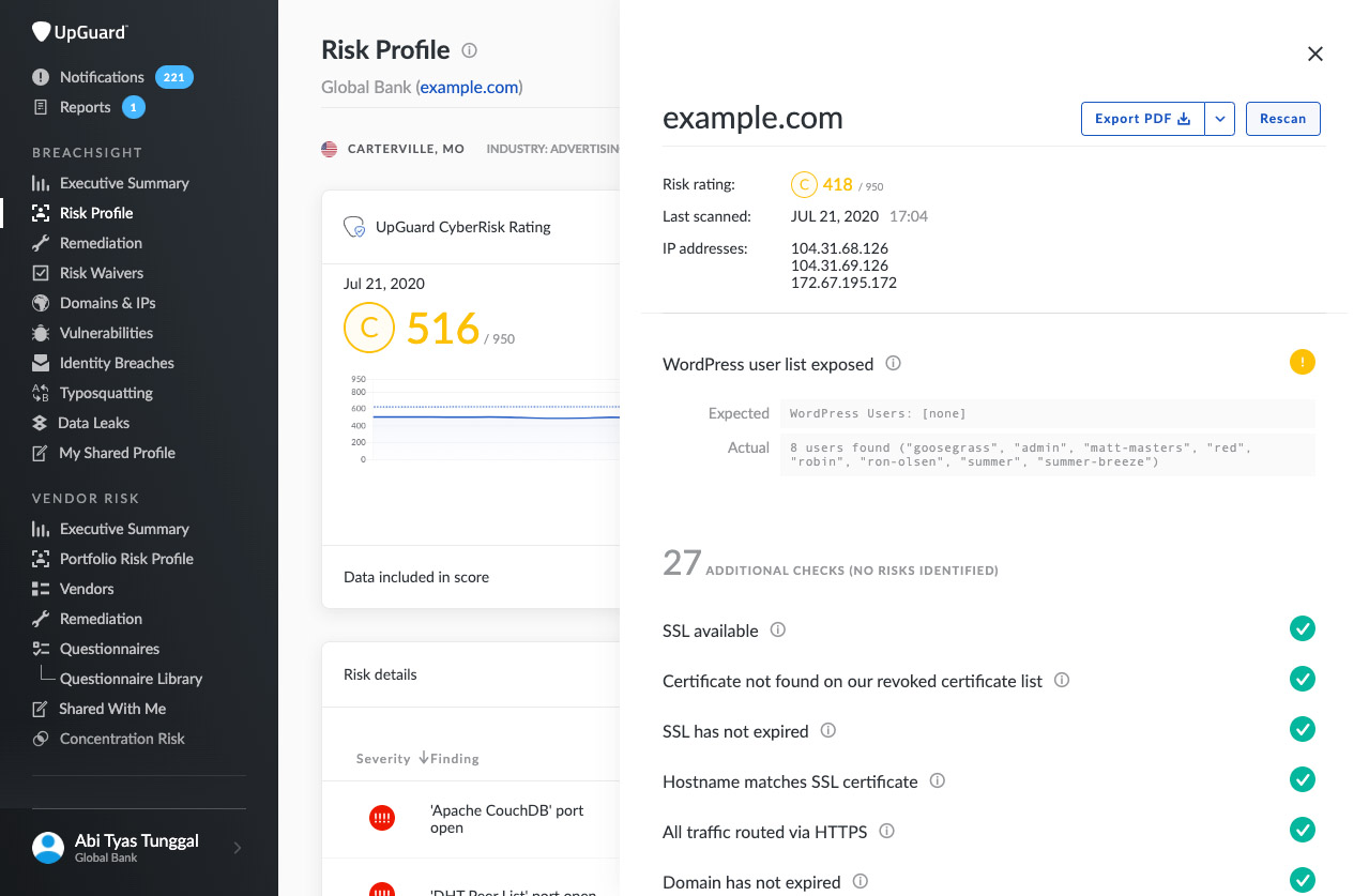 Improved WordPress information