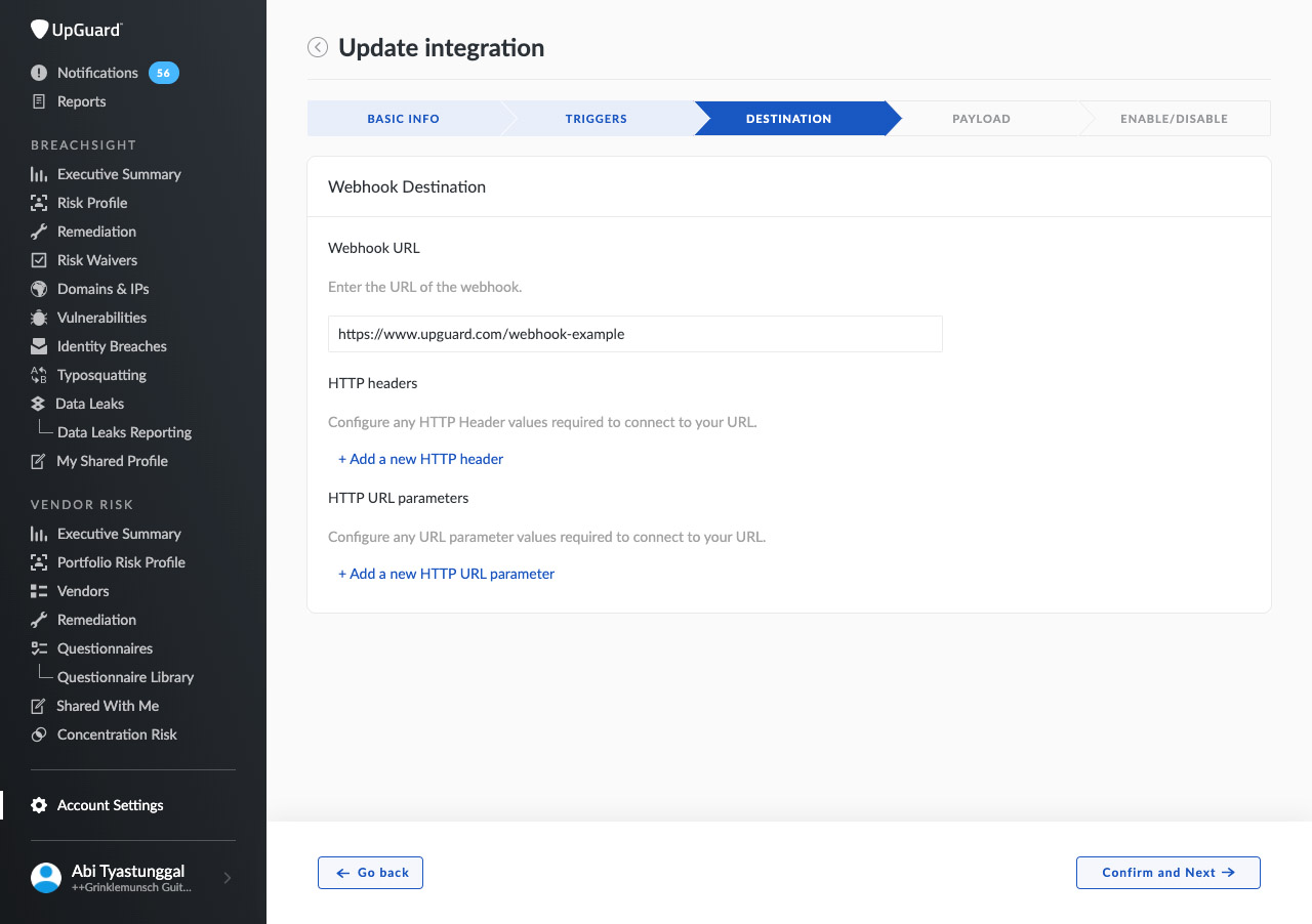Improved webhook integrations