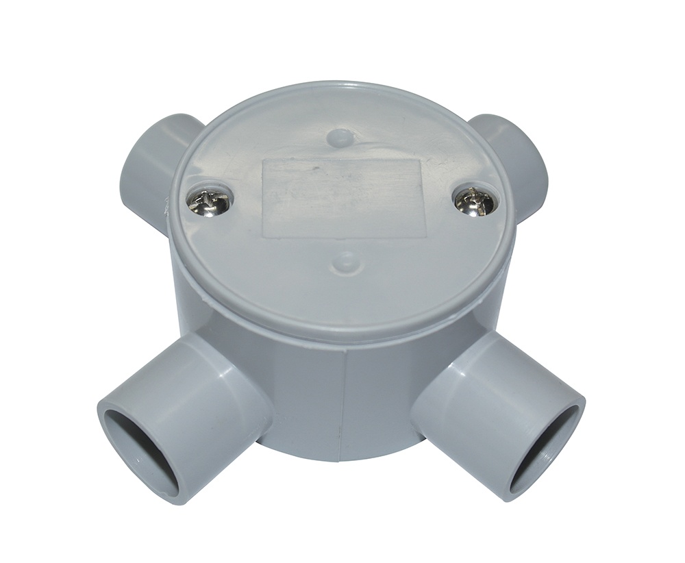 TRIPAC Shallow 25mm 4 Way Conduit Junction Box