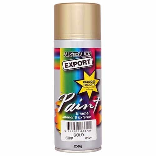 Australian Export Australian Export Enamel Spray Paint Gold Metallic