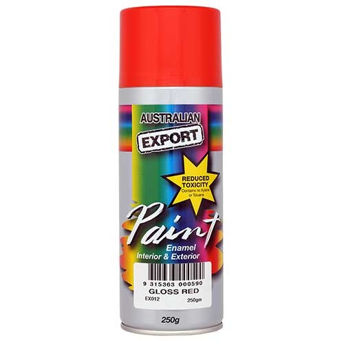 Australian Export Australian Export Enamel Spray Paint Gloss Red 250gm