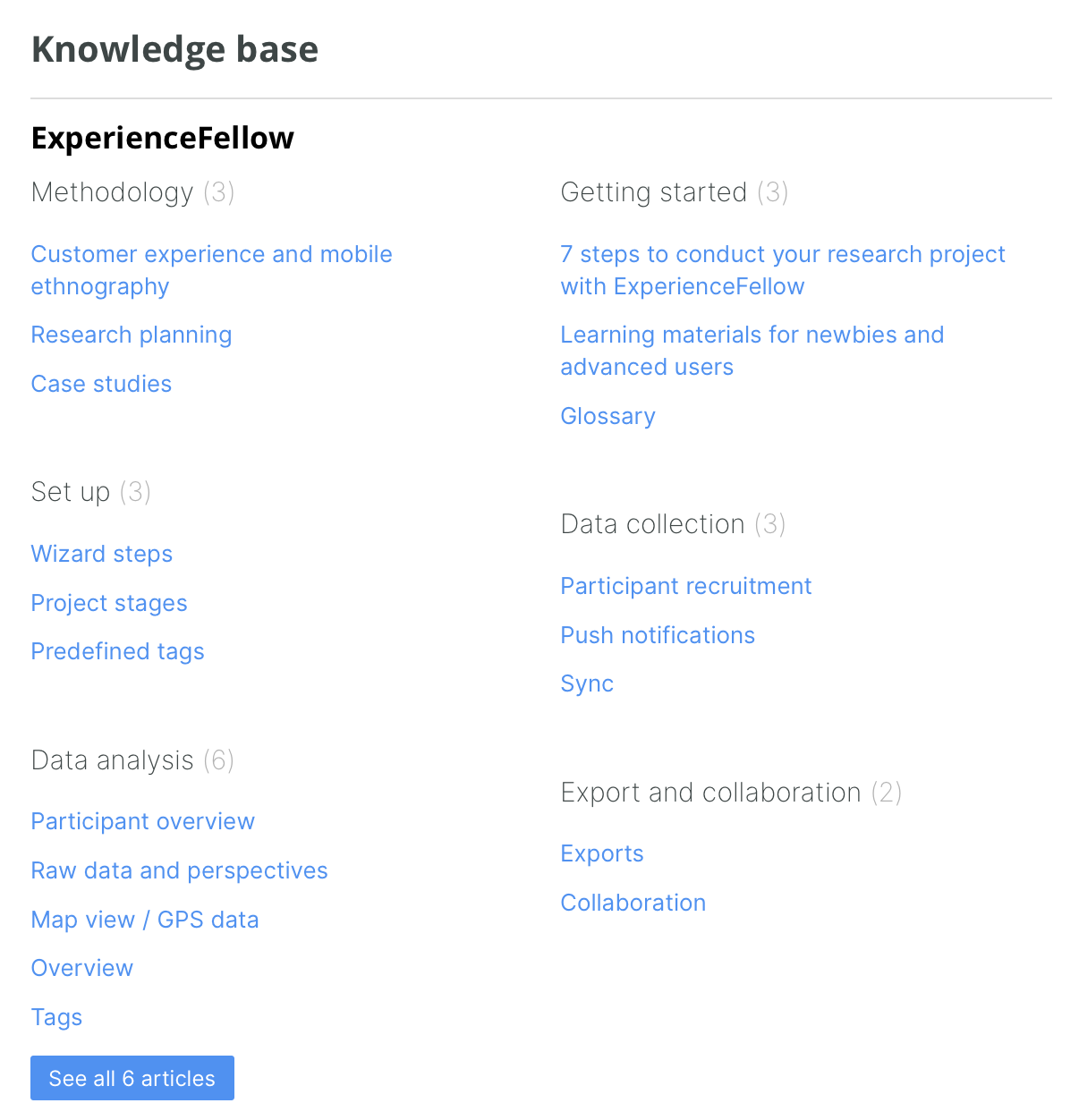 ExperienceFellow helpdesk preview