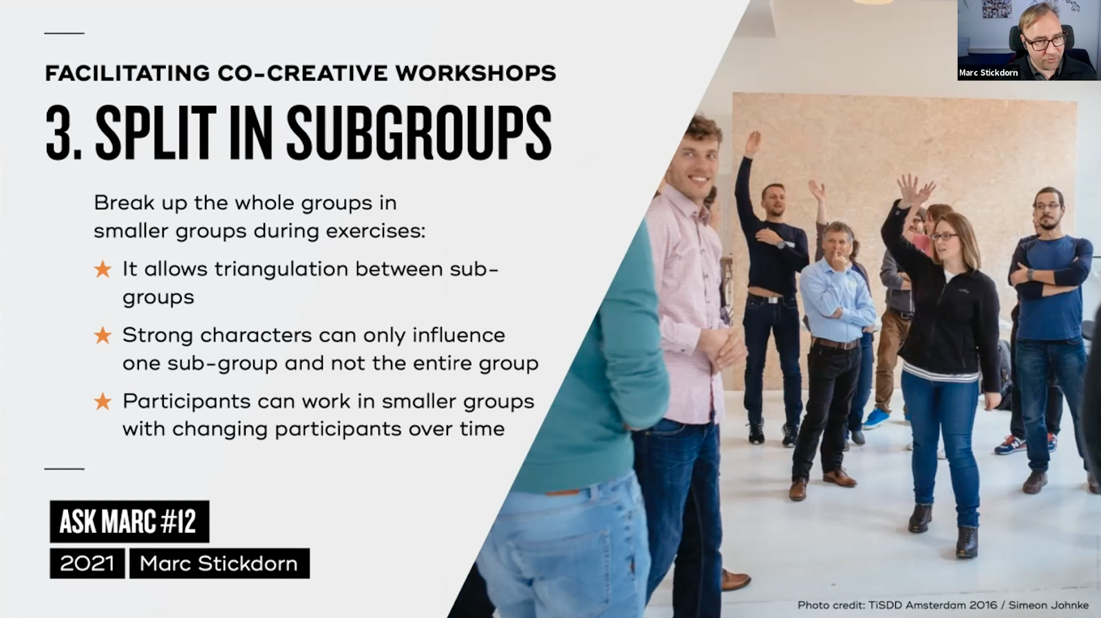 Tip 3: split in subgroups