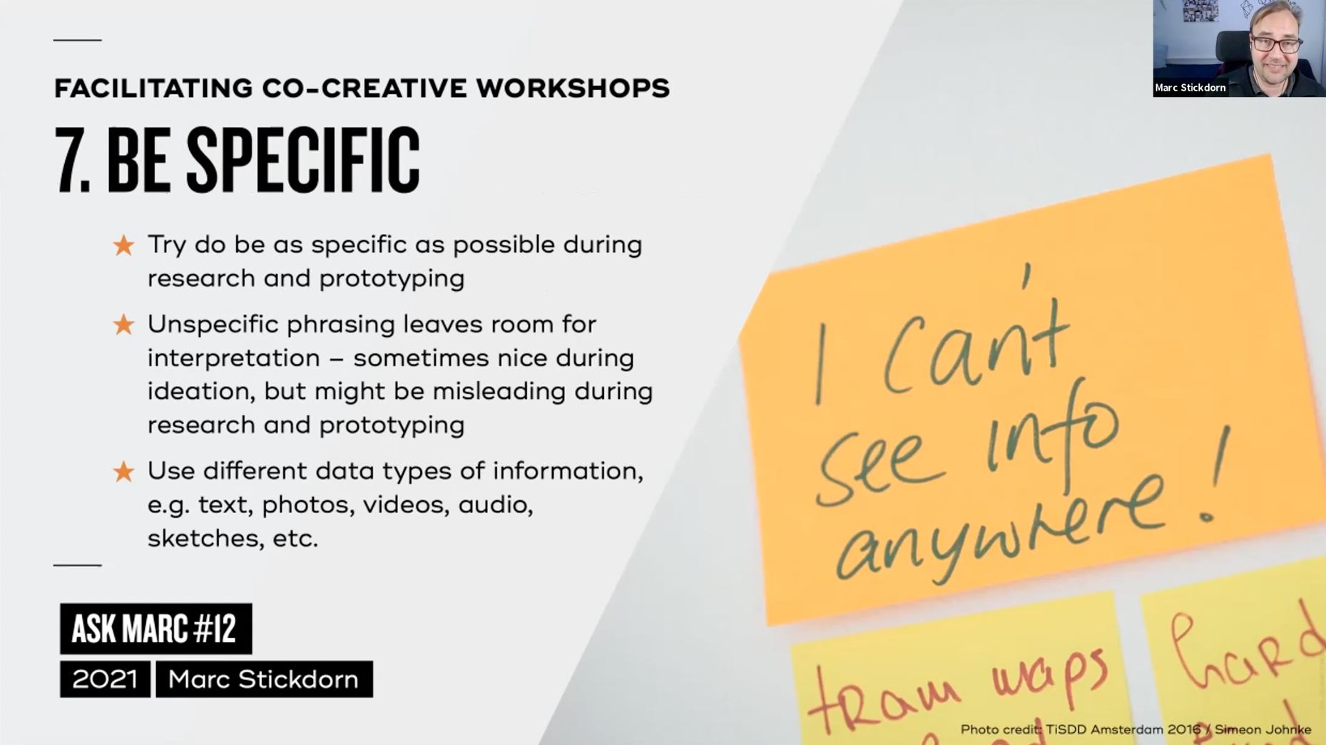 Tip 7: be specific