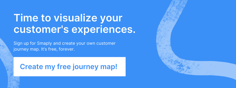 Call to action to create a free journey map with Smaply.