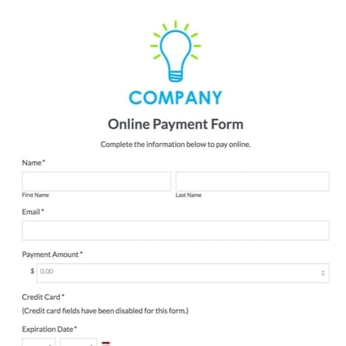 Payment Form Template | Discount Codes & More | Formstack