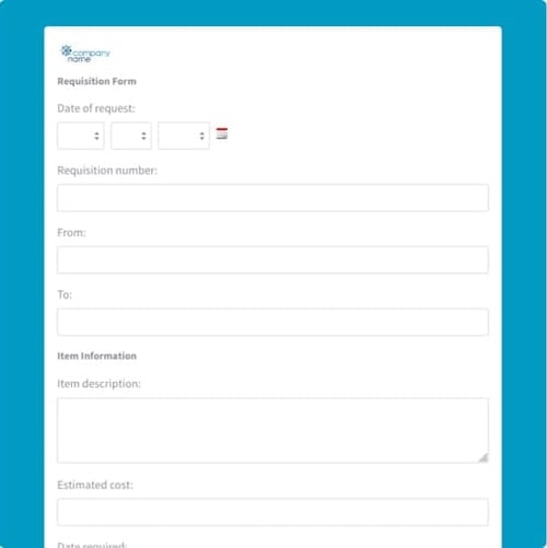 Requisition Form Template Formstack