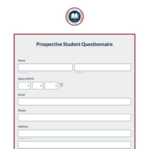 Prospective Student Athlete Questionnaire Formstack
