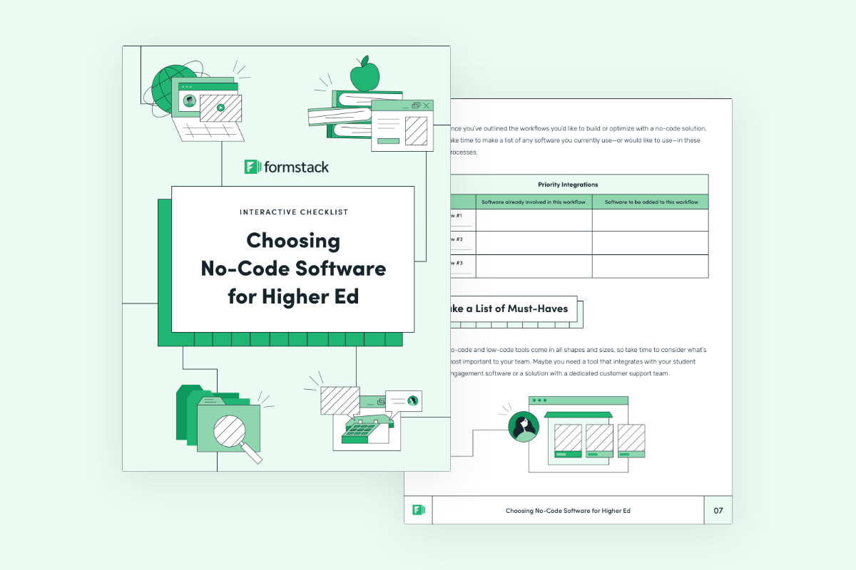 Interactive Checklist: Choosing No-Code Software for Higher Ed