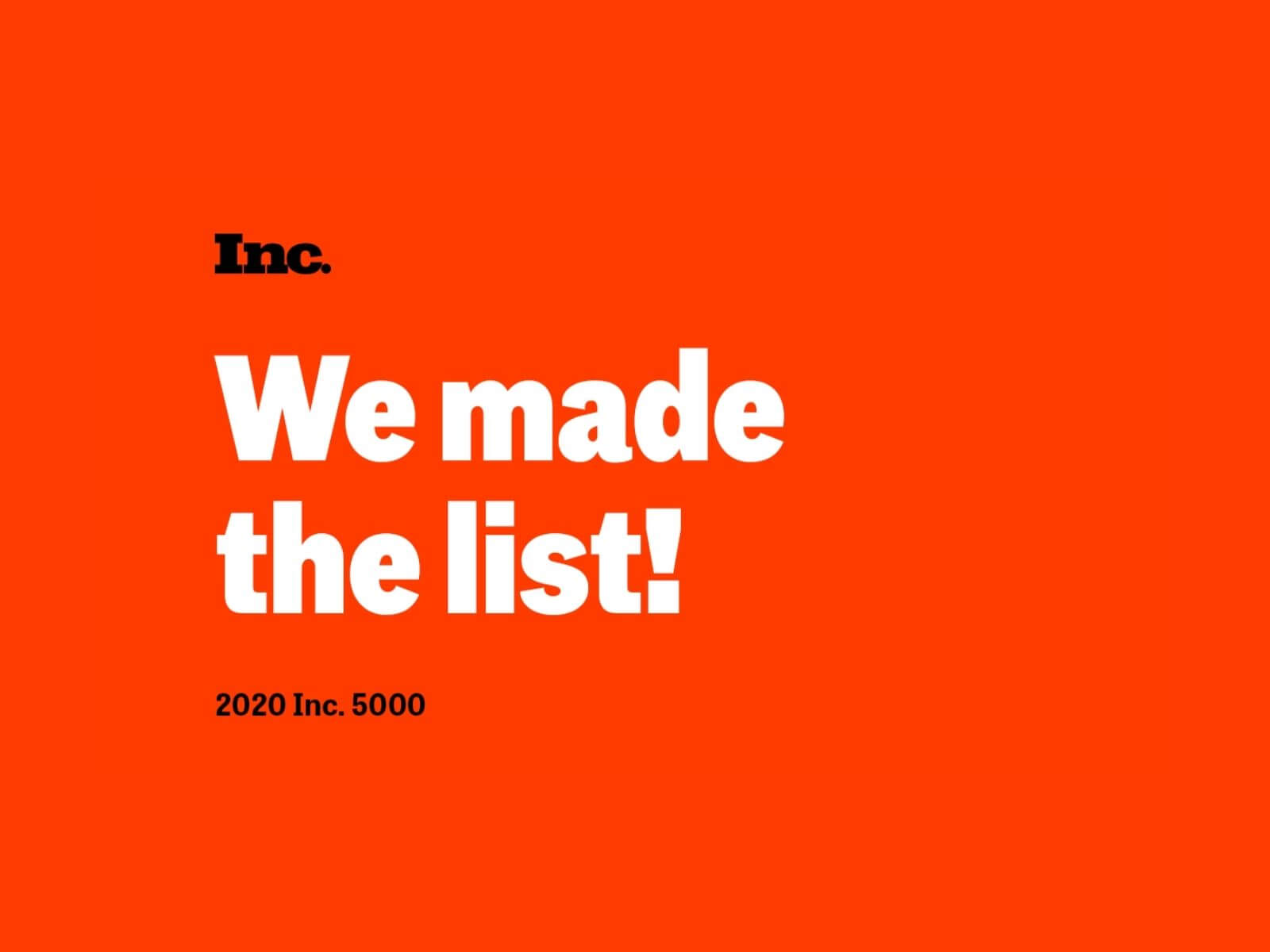 Formstack Named to 2020 Inc. 5000