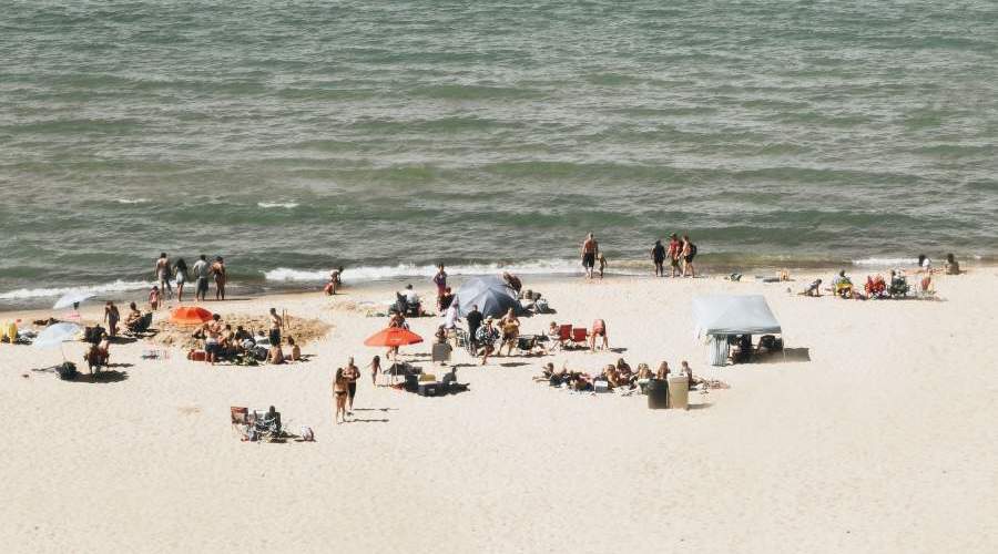 beach at indiana dunes