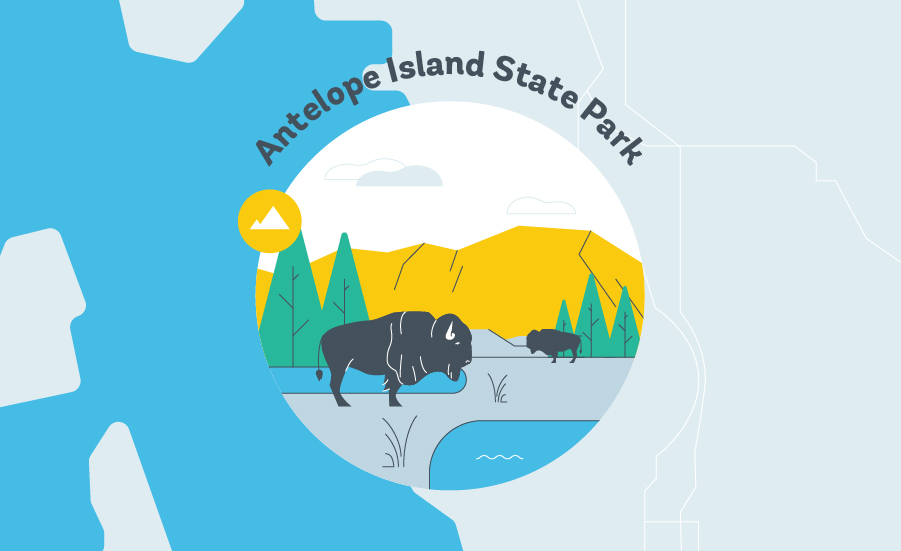 Antelope Island State Park Grapic