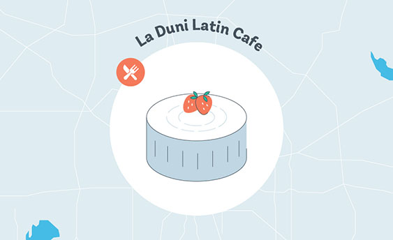 la duni latin cafe graphic