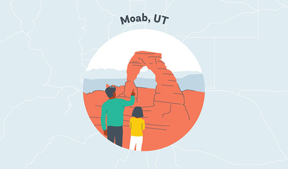 moab utah graphic
