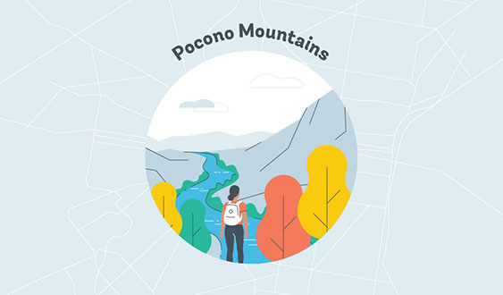 pocono mountains graphic