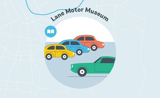 lane motor museum graphic