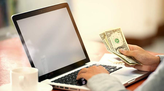 money at laptop side hustle