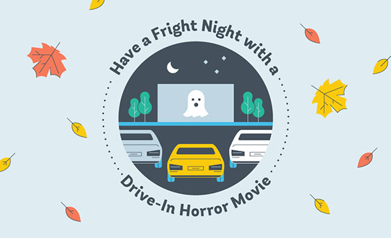 drive in horror movie graphic