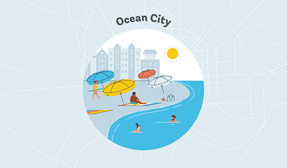 ocean city graphic
