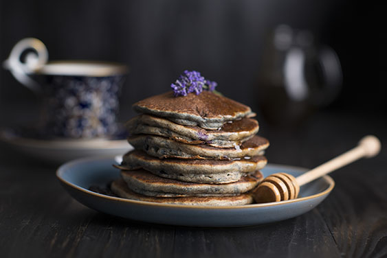blueberry lavendar ancakes