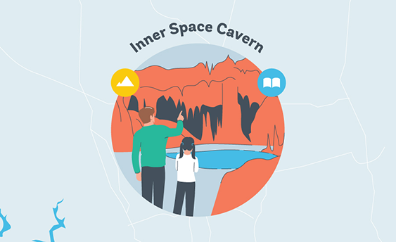 inner space cavern graphic