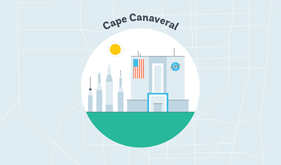 cape canaveral graphic