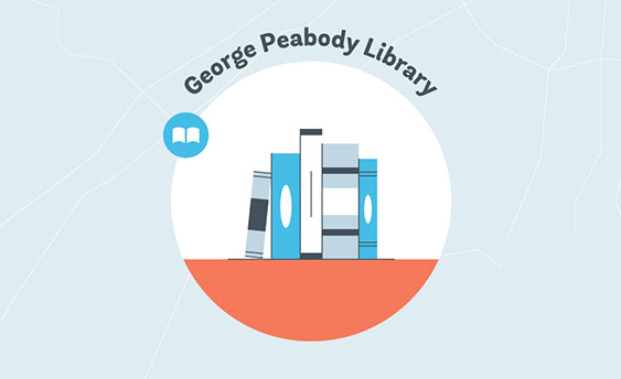 george peabody library graphic