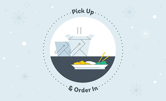 pick up and order in graphic