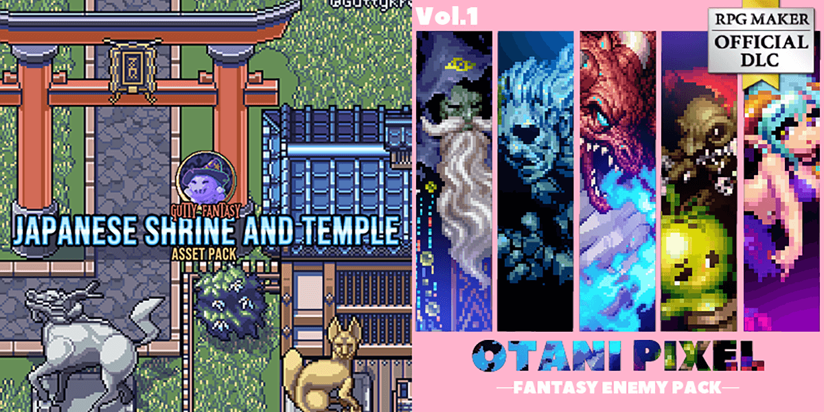 New Releases Japanese Shrine and Temple Game Assets, The Otani Pixel