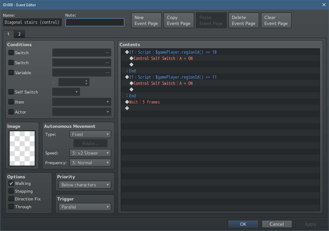 Special Movements: Walking on Diagonal Stairs | The Official RPG Maker Blog