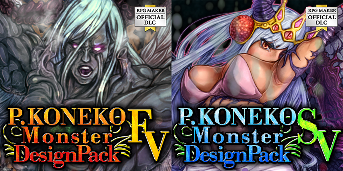 New Releases: P. KONEKO Monster Design Pack FV, P. KONEKO Monster Design Pack SV