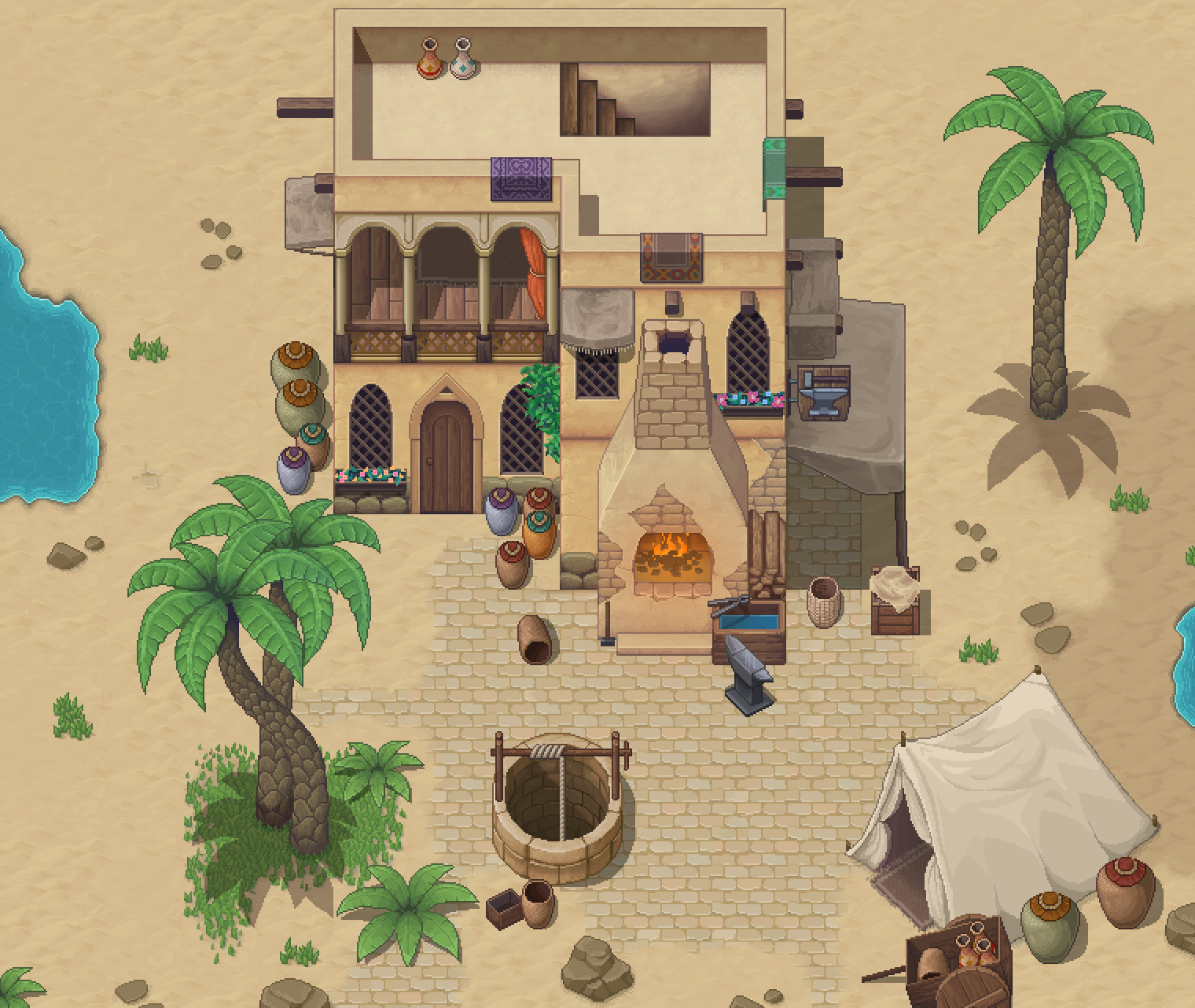 Winlu Fantasy Tileset - Desert Exterior