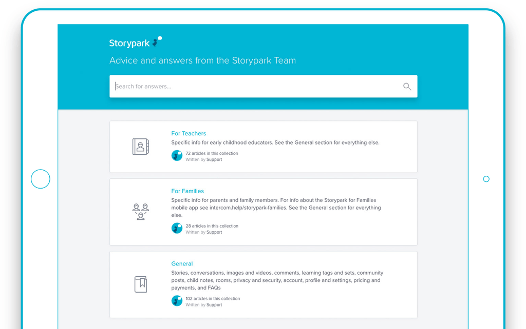 Document and support children's learning, together Storypark