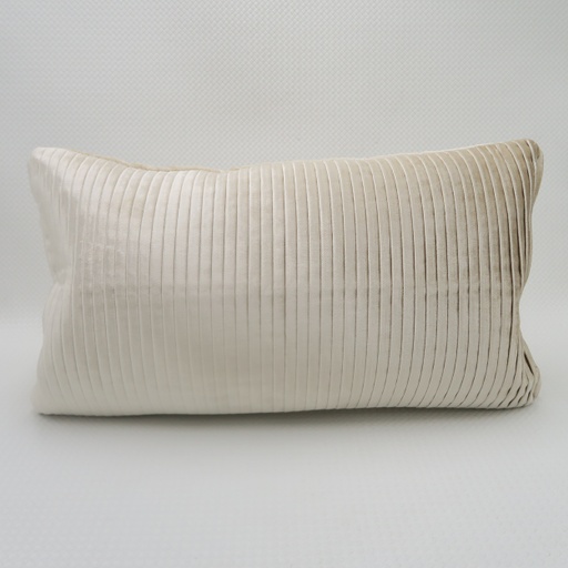 coussin rectangulaire beige satiné