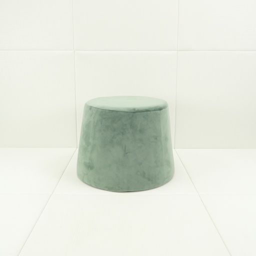 pouf en velours vert