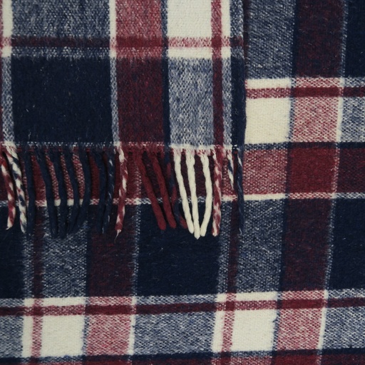 plaid tartan à franges 