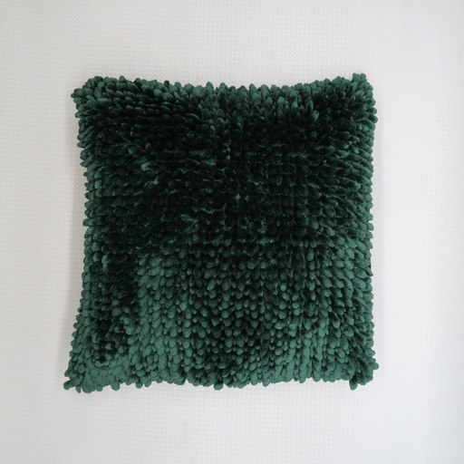 coussin velours vert