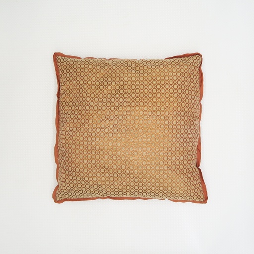 coussin motif losange cuivré