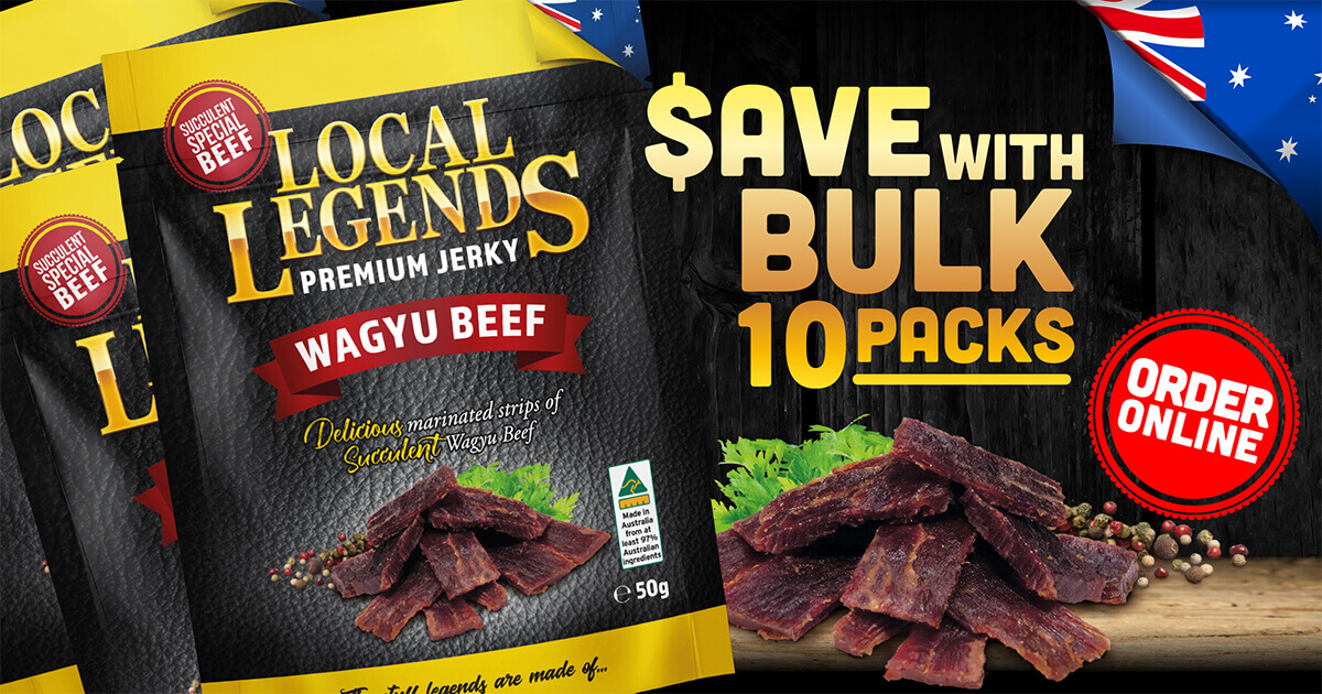 Wagyu Beef Jerky Bulk Pack By Local Legends
