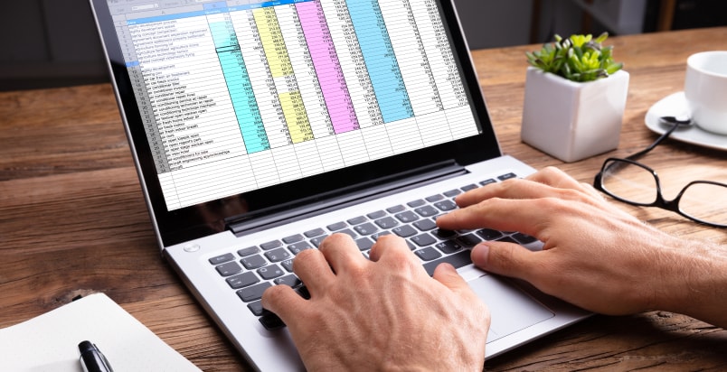 laptop typing