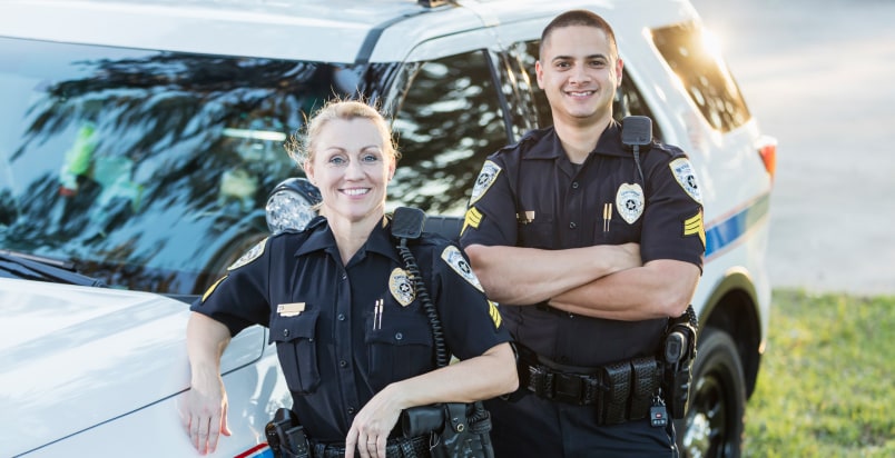 smiling cops